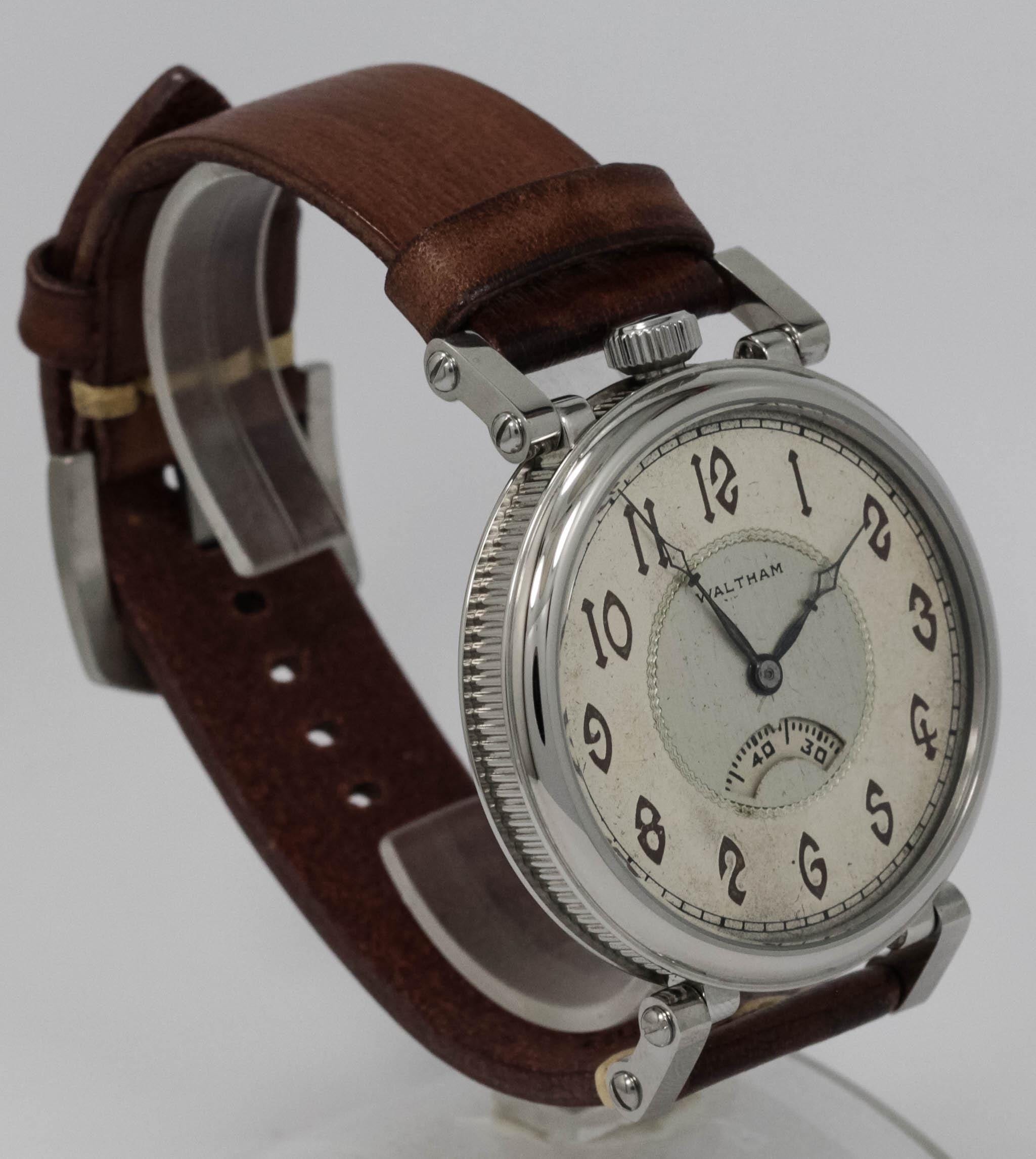 American Waltham 17 jewels marriage men's watch Mechanical Movement, Metal Dial, Steel Case, Gift for Men's