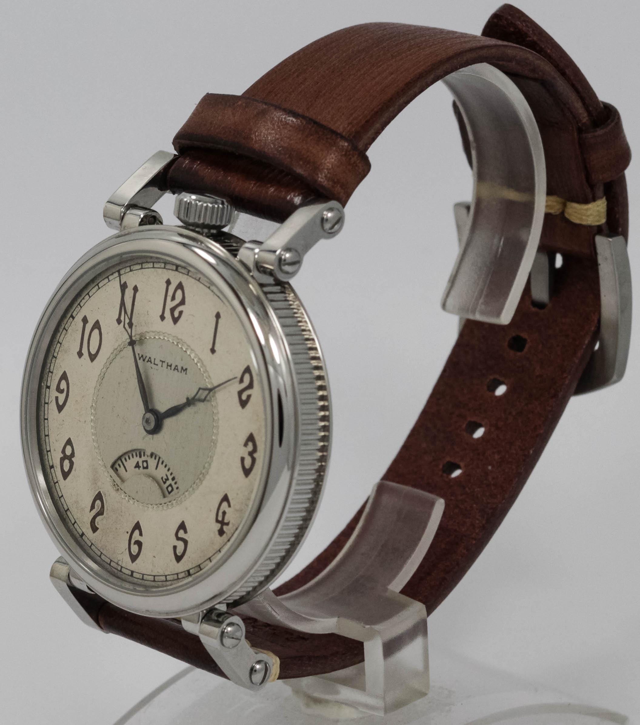 American Waltham 17 jewels marriage men's watch Mechanical Movement, Metal Dial, Steel Case, Gift for Men's - Image 3