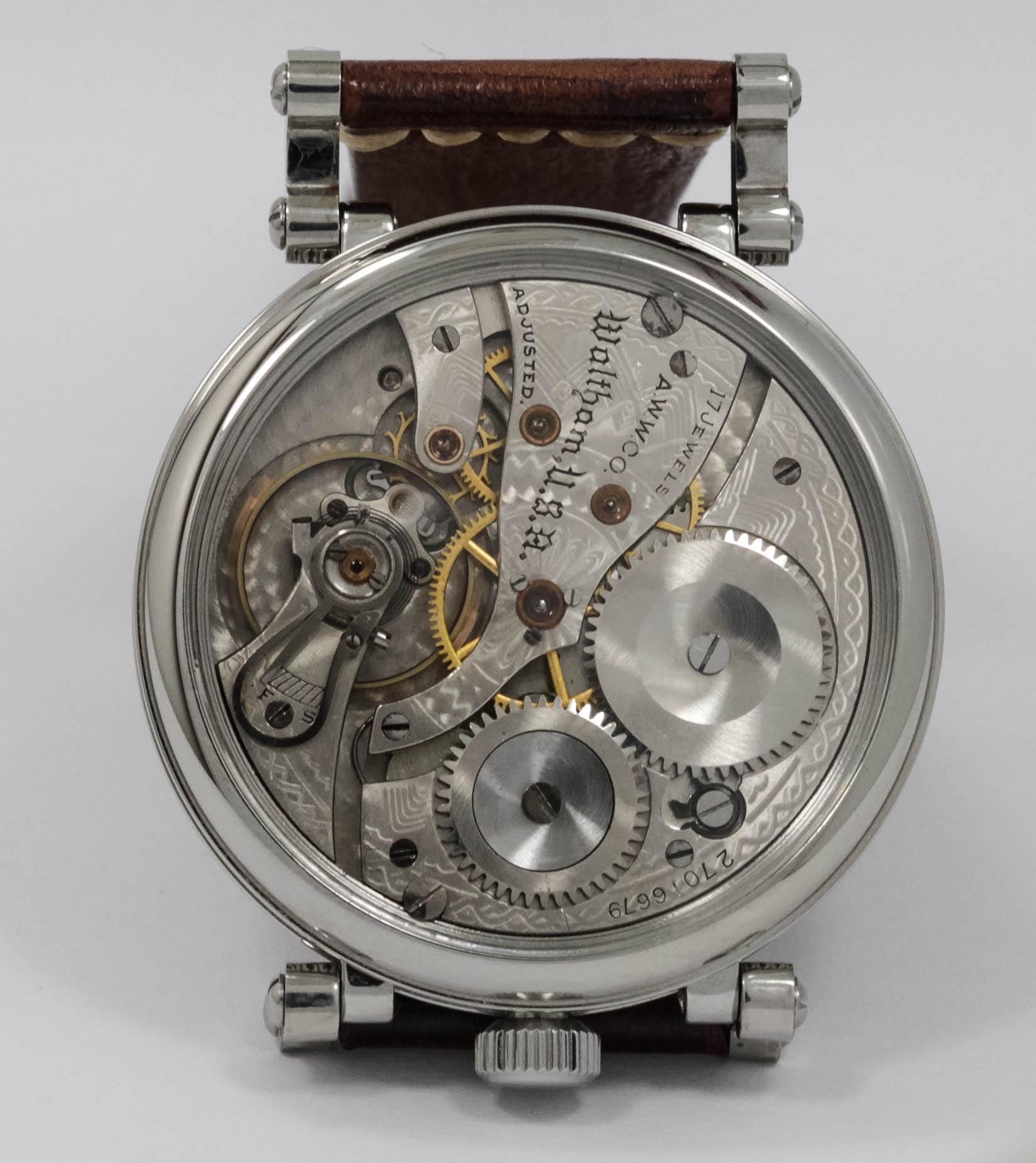 American Waltham 17 jewels marriage men's watch Mechanical Movement, Metal Dial, Steel Case, Gift for Men's - Image 8