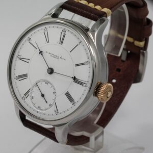 il_fullxfull.7990662597_phv4.jpg Big early E Howard Watch USA early 1900s marriage men's watch Mechanical Movement, Enamel Dial, Titanium Case, Gift for Men's